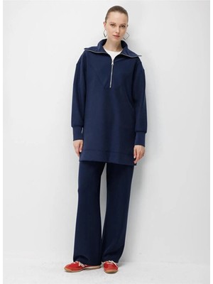 Mizalle Tunik, L, Lacivert