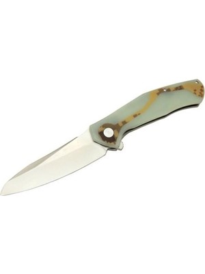 Tekinhediyelik Grey Wolf Kombou Blind D2 Çelik G10 Kabze Jade Su Yeşili