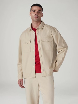 Levi's Levi’s Erkek Bej Relaxed Fit Ceket GÖMLEK-008JD-0001