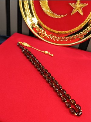 Ateş Kehribar Tesbih Vip Serisi Bal Renk