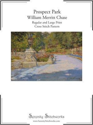 Zemira Independently Published Prospect Park Cross Stitch Pattern - William Merritt Chase: Regular And Lar