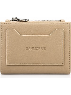 Sanmorris Unisex Fermuarlı Kartlık Çok Gözlü Kompakt Cüzdan S-2006