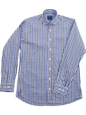Giant Erkek Uzun Kol Kareli Gömlek - Minimalist Stil