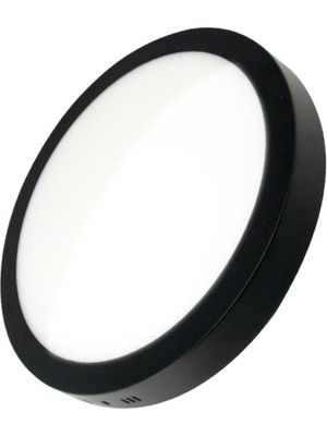 Braytron Bry 18W 6500K S.üstü Yuvarlak Siyah Kasa LED Panel