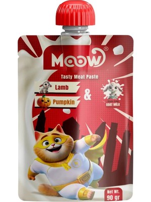 Colezium Moow Kuzu Etli ve Bal Kabaklı Keçi Sütlü Kedi Et Ezmesi 90 gr