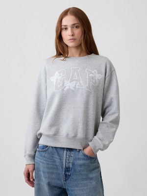 Gap Kadın Gri Gap Logo Sweatshirt