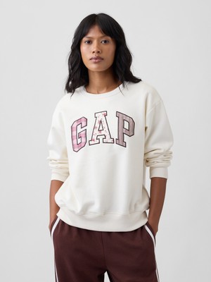 Gap Kadın Kırık Beyaz Gap Logo Sweatshirt