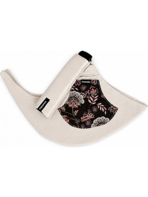 Kırık Beyaz Yelpaze Çiçek Pazen Tinytrek Yan Sling | Ergonomik Çocuk Taşıyıcı 10AY-4YAŞ' (Max 18KG)