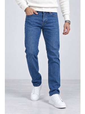 Fosool Erkek Regular Fit %100 Pamuklu Denim Jeans Kot Pantolon – Siyah, Gümüş, Mavi, Açık Mavi