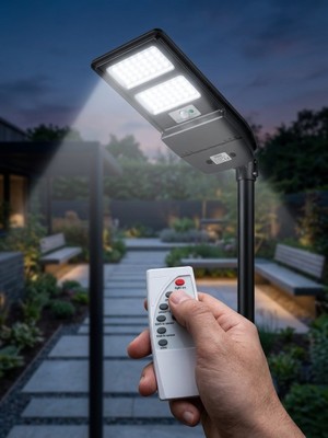 Foblight 200W Solar Sokak Armatürü – Kumandalı