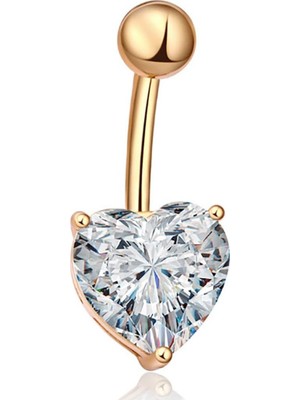 Zemira Chavin Taşlı Gold Göbek Piercing DA47