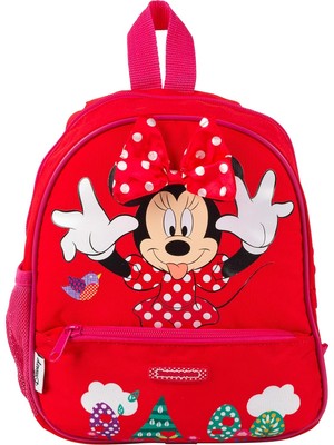 Store Minnie Mouse Çocuk Sırt Çantası - Disney Lisanslı Kreş ve Anaokulu Çantası - 7 Litre - Kırmızı