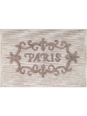 Store Banyo Paspası, Pamuklu Banyo Halısı, Şık Ev Dekoru (Paris Botanik Koleksiyonu)
