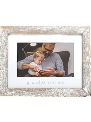 Store Grandpa & Me Keepsake Rustik Resim Çerçevesi, Babalar Günü Hediyesi Büyükbaba Için Eskitilmiş