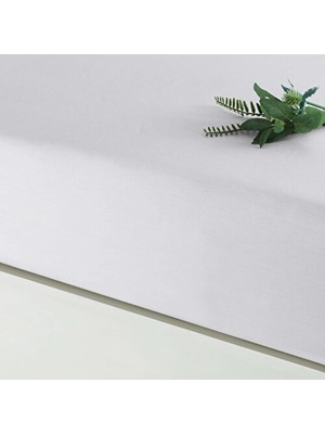 Zemira Linens Mix&match Pamuk Saten Tek Kişilik Lastikli Çarşaf Ekru