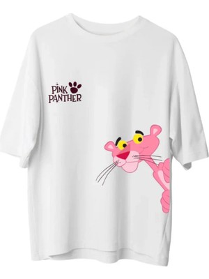 Genosha Pink Panther Baskılı Çocuk Tshirt Tişört 100% Pamuk