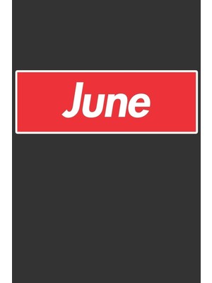 Zemira June: June Planner Calendar Journal, Personal Named Firstname Or Surname For Someone Calle