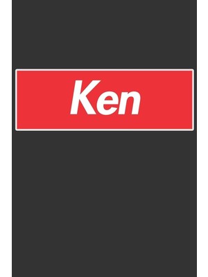 Zemira Ken: Ken Planner Calendar Journal, Personal Named Firstname Or Surname For Someone Called