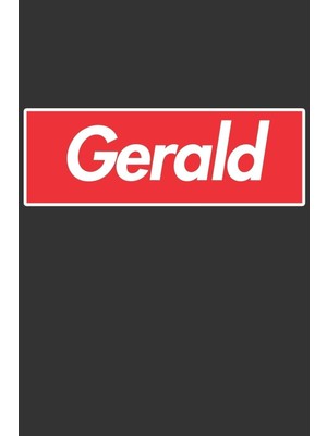 Zemira Gerald: Gerald Planner Calendar Journal, Personal Named Firstname Or Surname For Someone C