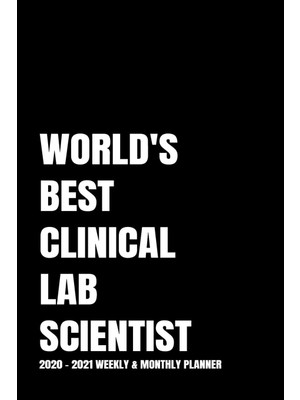 Zemira World's Best Clinical Lab Scientist: 2-Year 2020 - 2021 Black Productivity Journal Daily / Weekly M