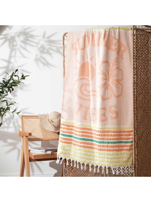 Zemira Linens Sunny 90X170 cm Plaj Havlusu Turuncu