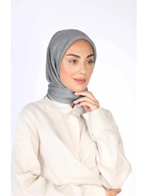Lo'cella Pamuklu Soft Eşarp 4599-9 Gri