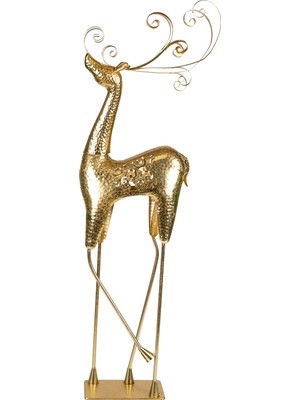 Herdekora Dekoratif Metal Geyik Gold 40X120 Cm.