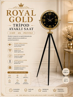 Royal Gold Tripod Ayaklı Saat