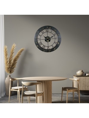 Eskitme Rustic Elegance 68 cm Duvar Saati