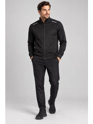 New Performance UNC0310 Fermuarlı Eşofman Ceket Likrarlı Polyester