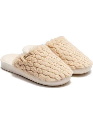 Twigy Jenny Peluş Kadın Ev Terliği Bej 37/41