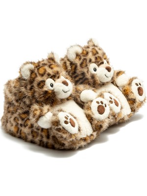 Twigy Panky Kadın Hayvanlı Panduf Leopar-Kahverengi 36/41