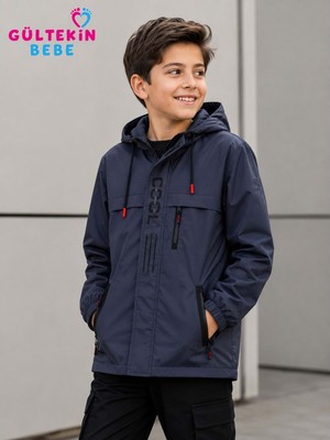 Gültekin Bebe Mıss Crıspy Cool Nakışlı Erkek 9-12 Yaş Yağmurluk -BE104472596 - Siyah