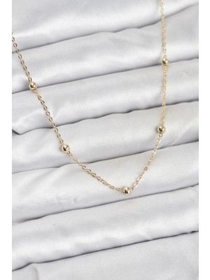 Lovesta Home cm Gold Renk Top Zincirli Kadın Kolye TJ-BKO10915