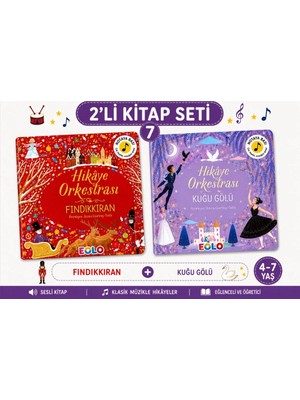 Eolo Yayıncılık Hikâye Orkestrası Fındıkkıran & Kuğu Gölü Sesli Kitap 4-7 Yaş