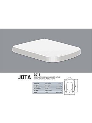 Nkp Jota Duroplast Yavaş Kapanan Klozet Kapağı