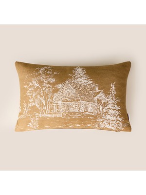Evidea Soft Casa Kırlent - Hardal - 35X55 cm