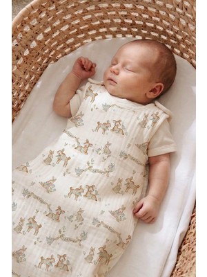 Tuğba Kuğu 4 Kat Müslin 1.2 Tog Bebek Uyku Tulumu (0-18 Ay) - Sweet Woodland Dreams