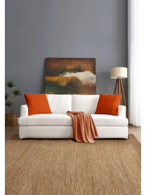 Monolisse Canvas 6'lı Oranj Sıvı Geçirmez Leke Tutmaz Kırlent Kılıfı 40 x 40 cm