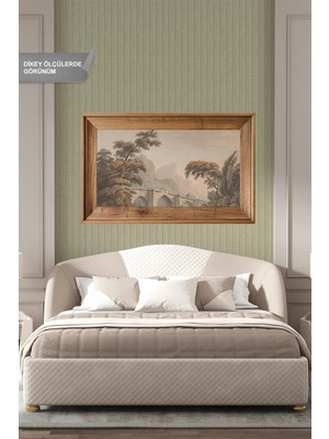 Dreamwall Lambri ve Sanatsal Soft Tablo Desenli Tek Parça Tekstil Duvar Kağıdı