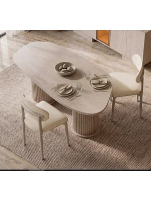 Aydınev Lumi Mdf Yemek Masası +6 Sandelye