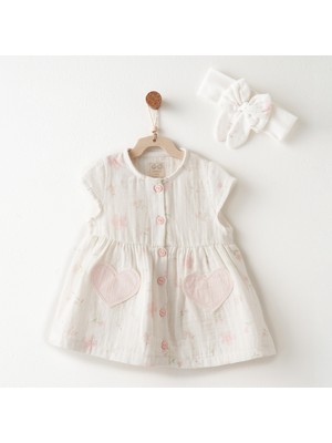 Andywawa AC26616 Lovely Day Elbise Takım Ekru