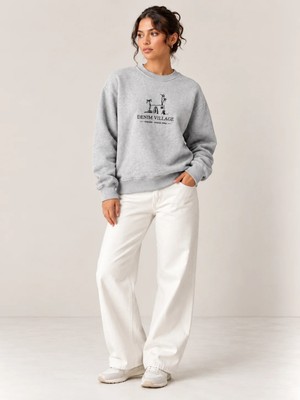 Vigoss Jeans VİGOSS BASKILI  KADIN  SWEATSHIRT 14115-30112