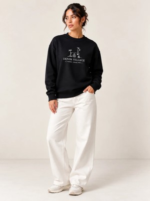 Vigoss Jeans VİGOSS BASKILI  KADIN  SWEATSHIRT 14115-30112