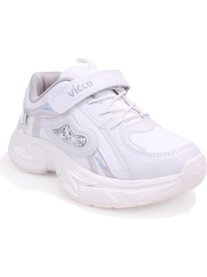 Vicco Lara 346F26K124 Beyaz Ortopedik Kız Çocuk Spor Ayakkabı