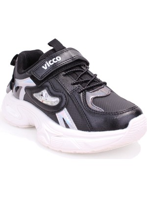 Vicco Lara 346F26K124 Siyah Ortopedik Kız Çocuk Spor Ayakkabı