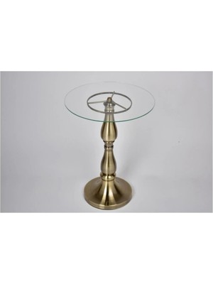 Maison Luré Yan Sehpa Mini Sunum Sehpası Küçük Bronz 30X40 cm