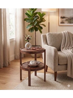 Maison Luré Yan Sehpa Milan Yuvarlak Çap 45 cm