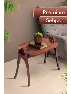 Maison Luré Yan Sehpa Ahşap Desenli Çok Amaçlı Sehpa – Modern