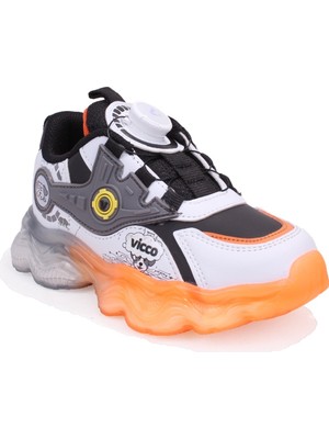 Vicco Tami 346F26K139 Siyah Ortopedik Günlük Işıklı Erkek Çocuk Spor Ayakkabı